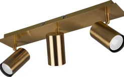 Marley Spotlight 3-delad GU10 antikmässing