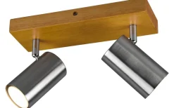 Marley Spotlight 2-delad GU10 borstad stål/trä