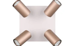 Marley Spotlight 4-delat GU10 kaffebrun/mattvit