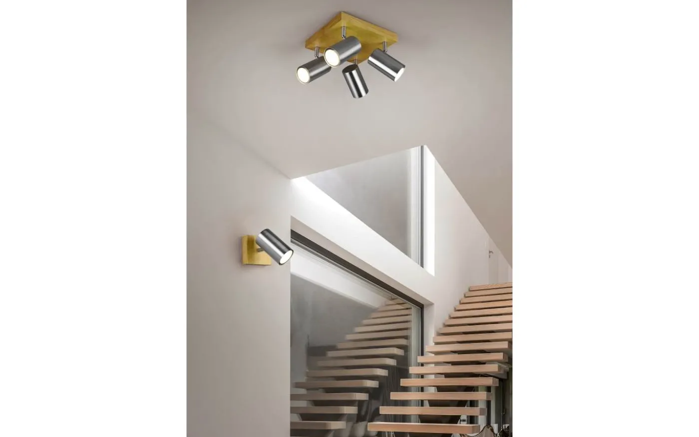 Marley Spotlight GU10 borstat stål/trä