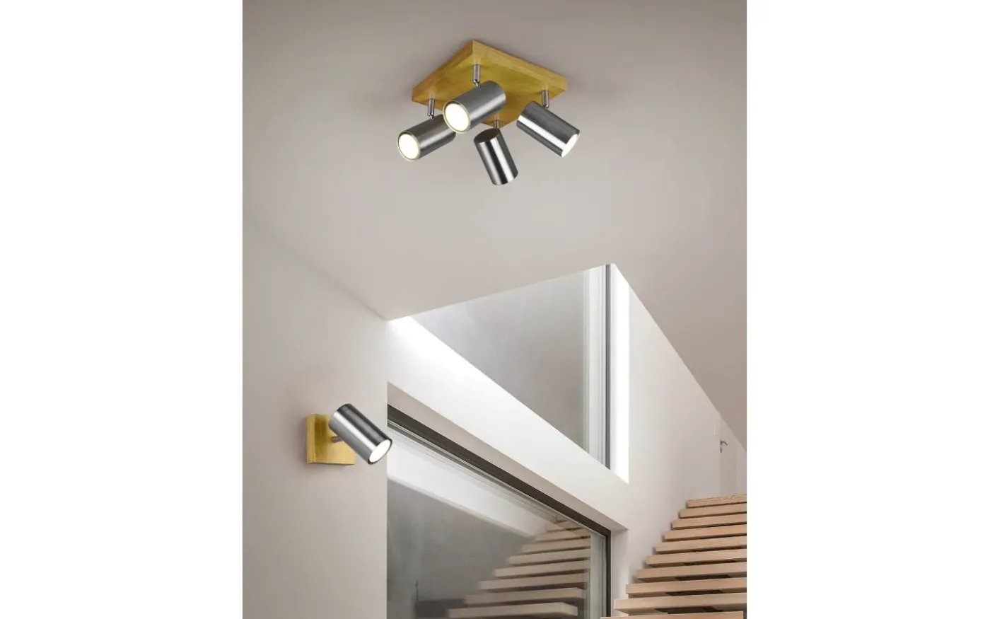 Marley Spotlight GU10 borstat stål/trä