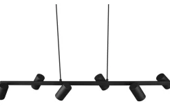 Marley Takpendel 6-delat 115cm GU10 mattsvart