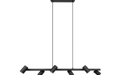 Marley Takpendel 6-delat 115cm GU10 mattsvart