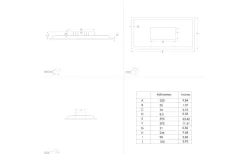 Marmorata Plafond 59,5cm LED 3000K 26W Vit