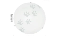 Mars Plafond Tass Ø25cm Vit