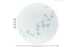 Mars Plafond Triangel 25cm Vit