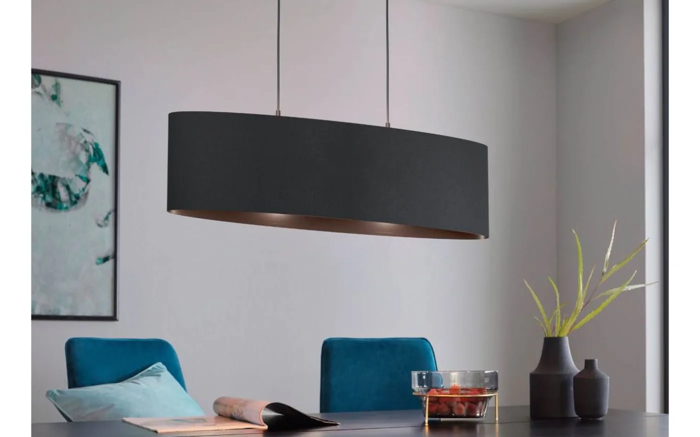 Maserlo 1 Taklampa 78cm Svart