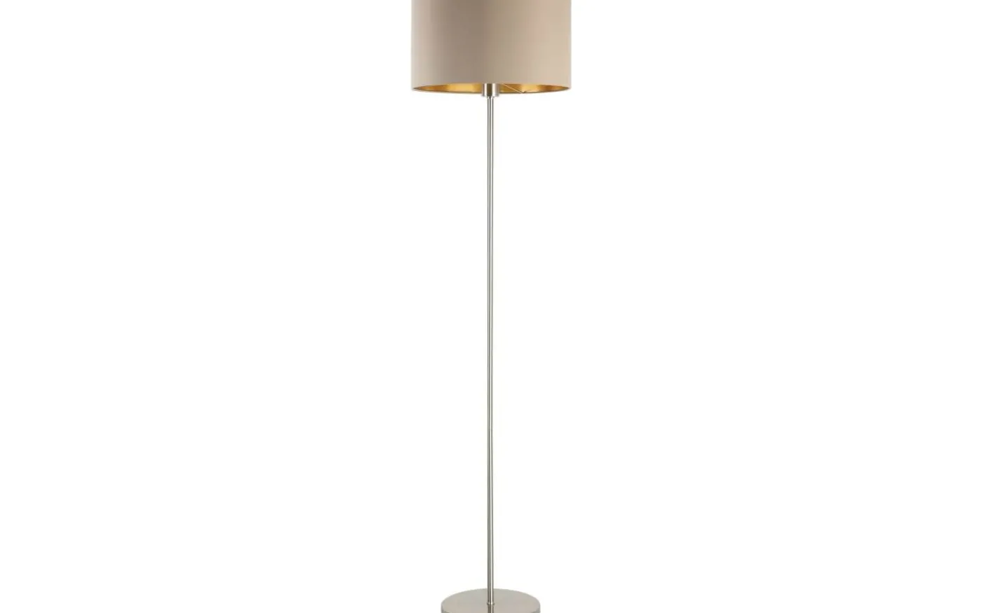 Maserlo Golvlampa 151cm Nickel/Taupe