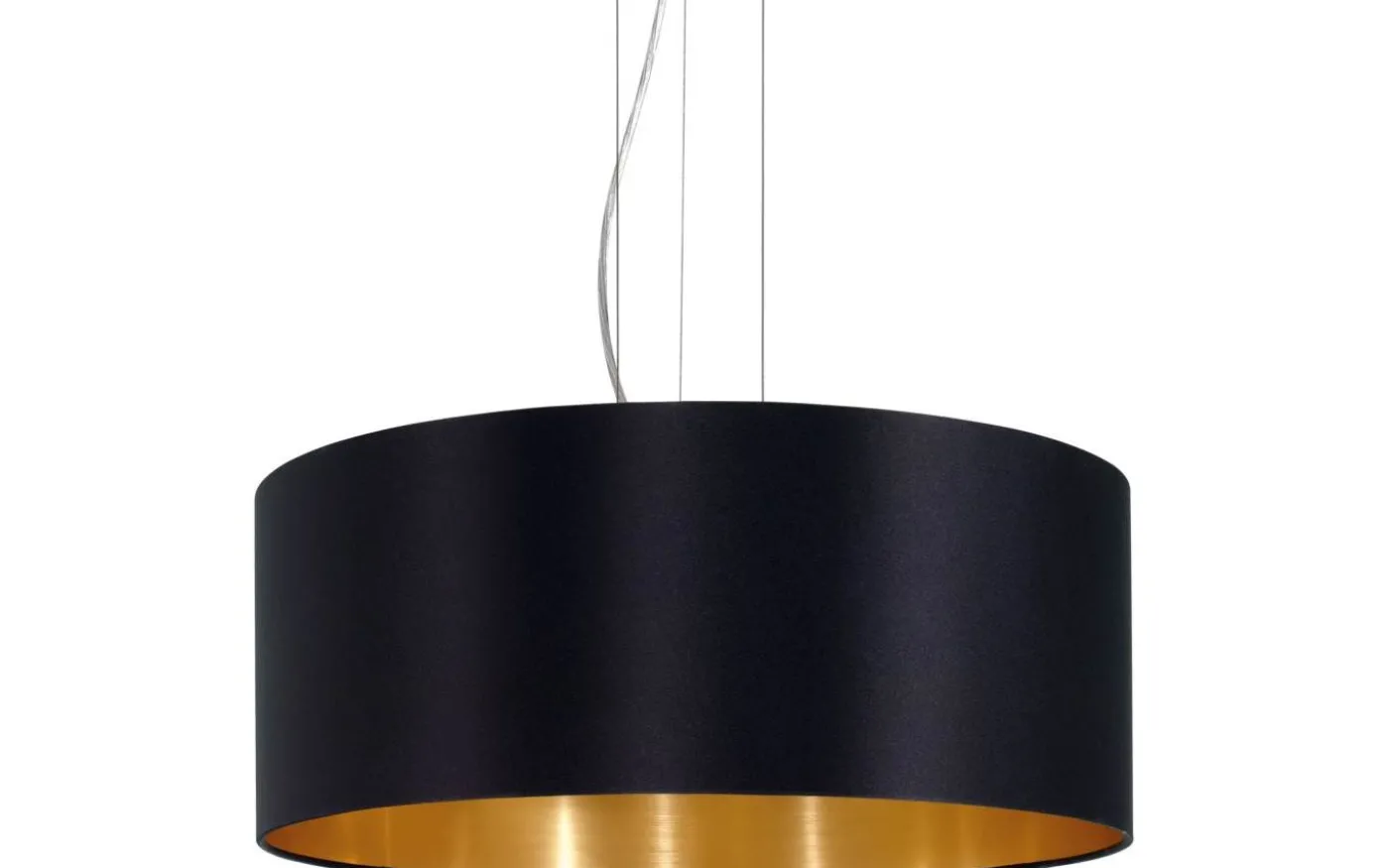 Maserlo Taklampa 53cm Svart/Guld