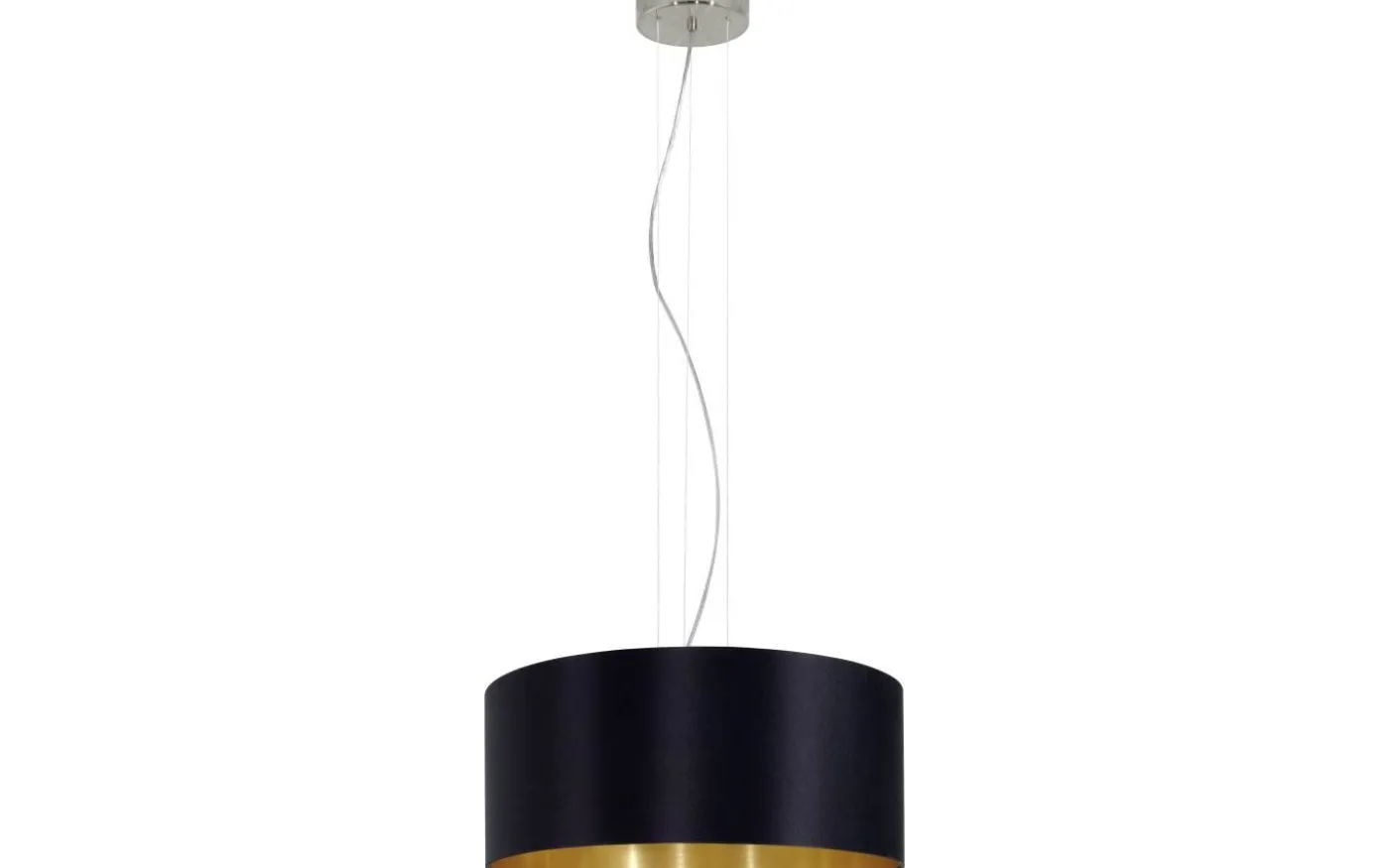 Maserlo Taklampa 53cm Svart/Guld