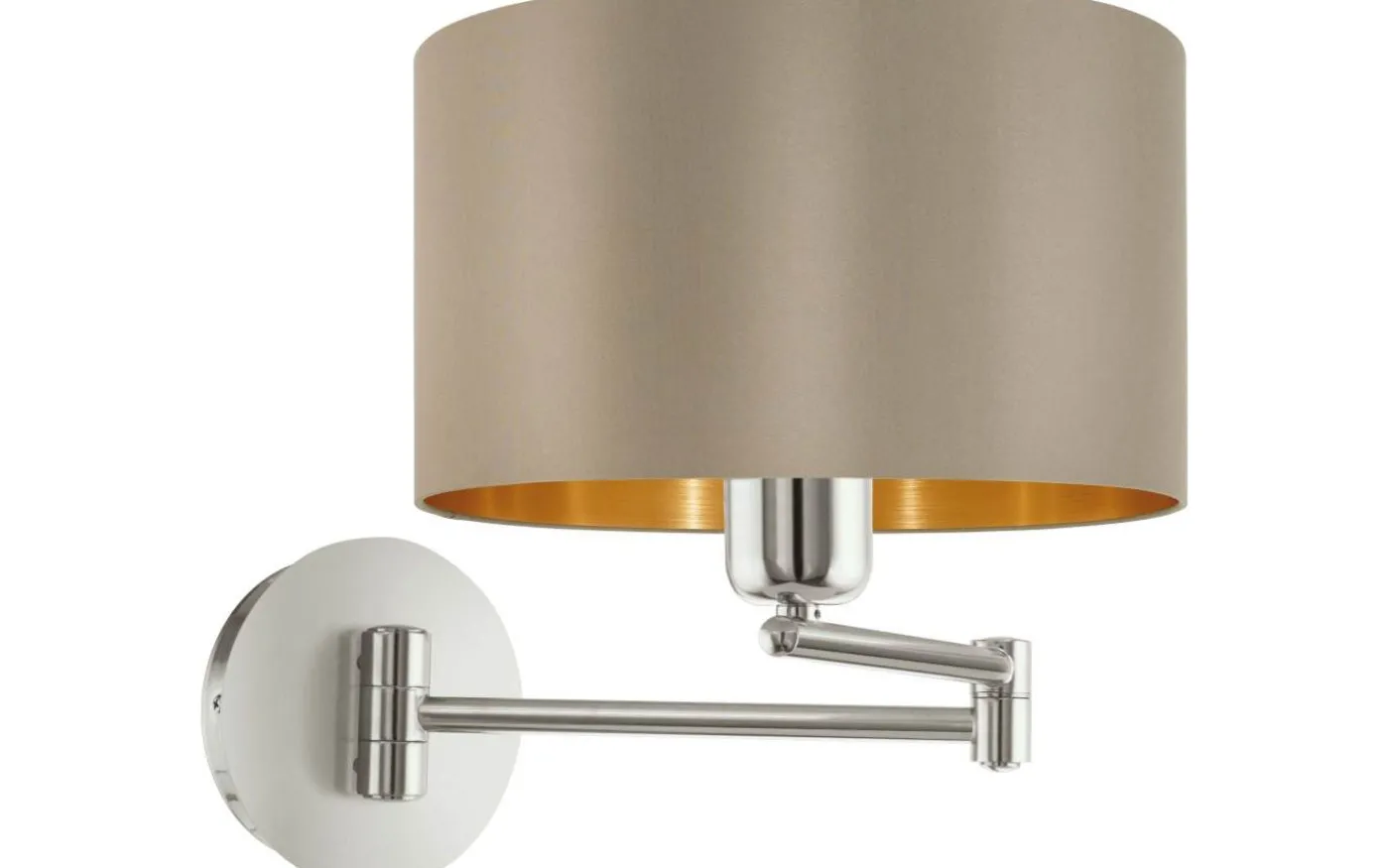 Maserlo Vägglampa Nickel/Taupe