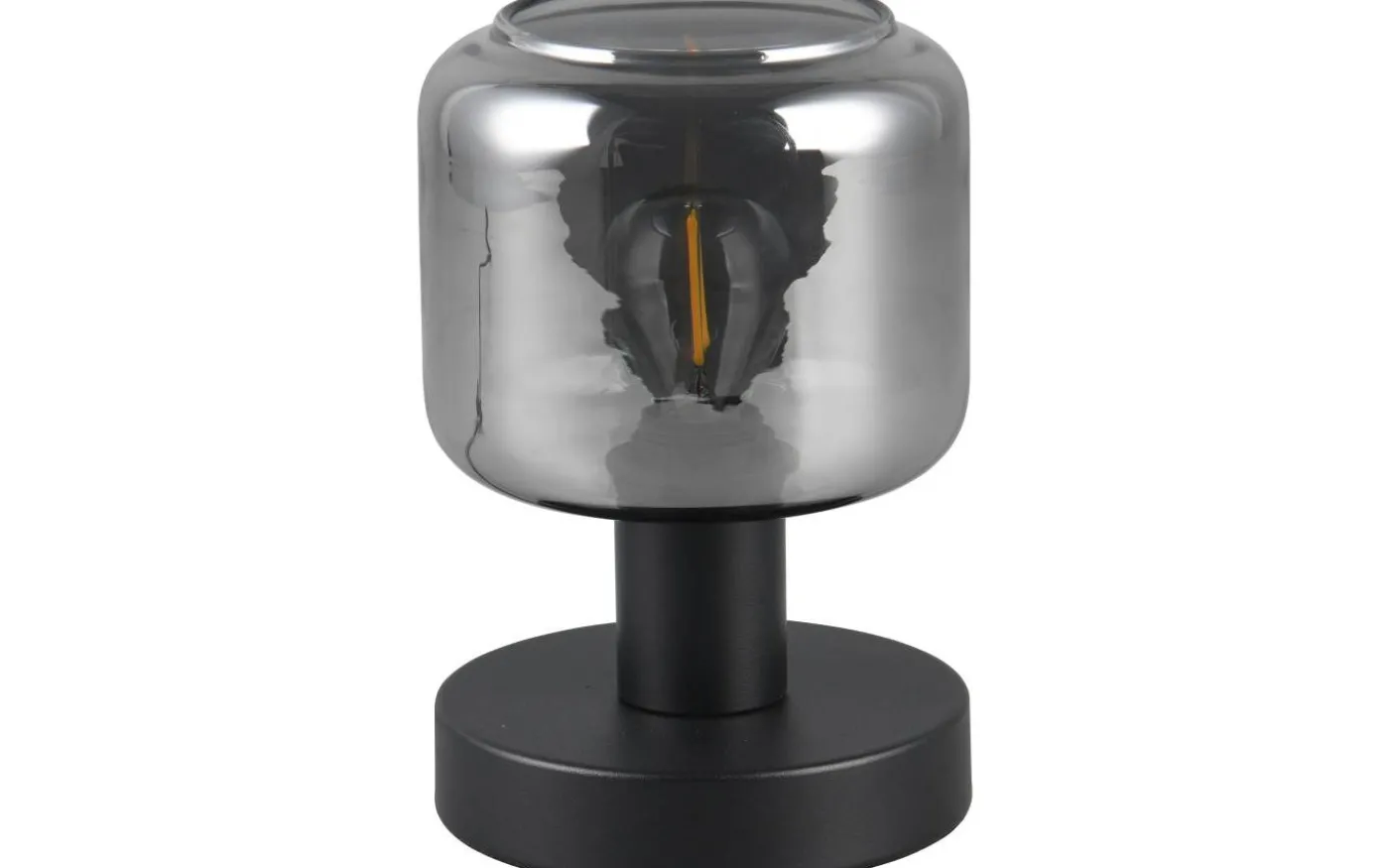 Mataro Bordslampa E14 matt svart/rökfärgad