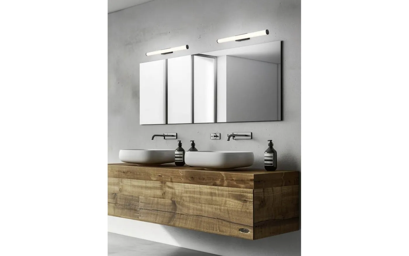 Mattimo H2O LED Vägglampa 60cm mattsvart IP44