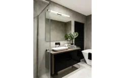 Mattimo H2O LED Vägglampa 80cm matt svart IP44