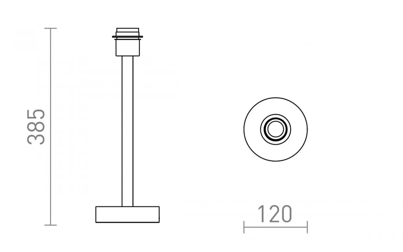 Maui Lampfot 39cm Trä