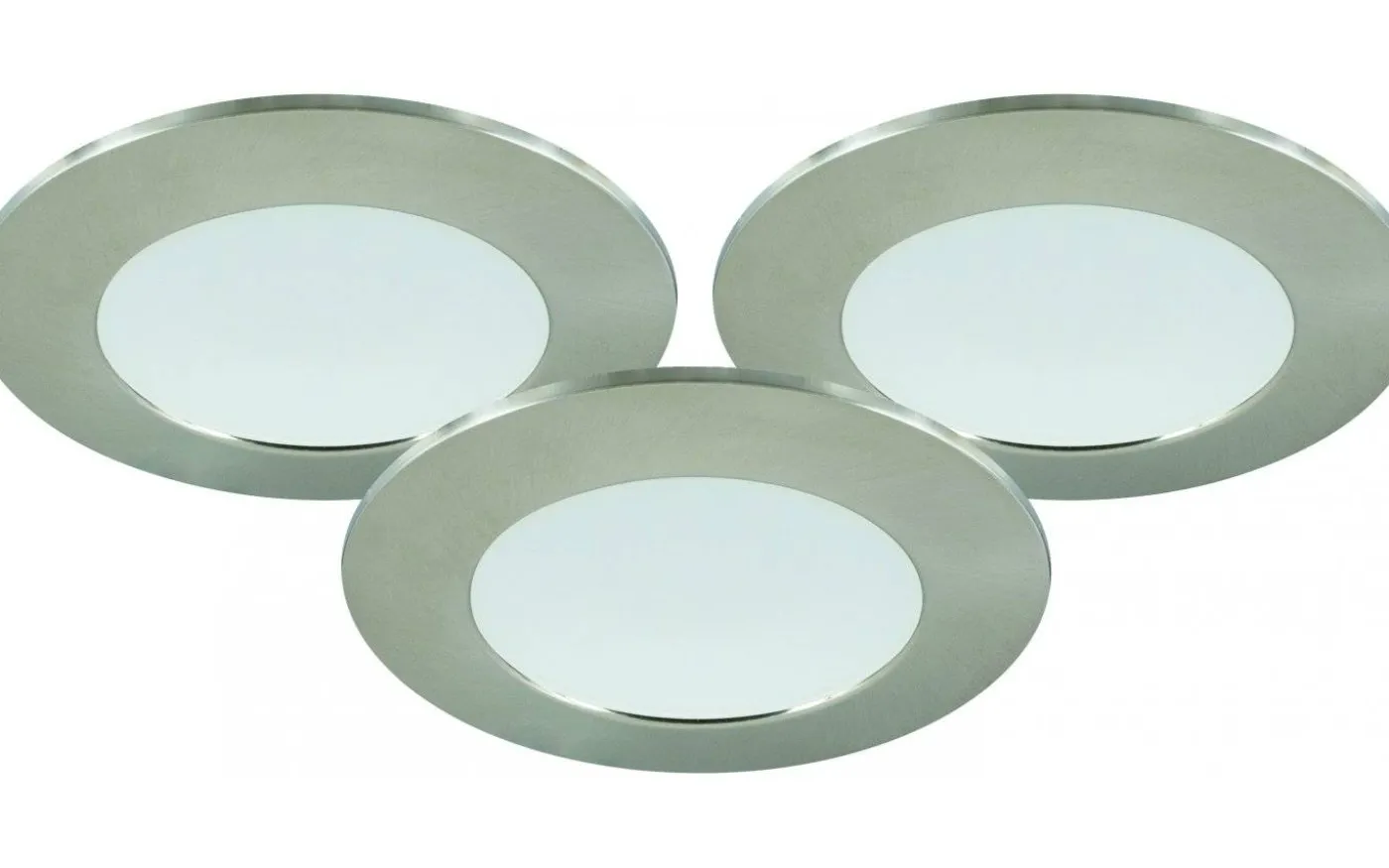 MD-232 Downlight 3000K 3x10W, Satin 230V IP44 3-Pack