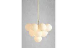 Merlot Taklampa Mässing/Opal 56cm