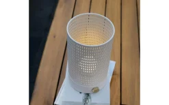 Mesh Uppladdningsbar Lykta 20cm LED 2700K Vit/Mässing