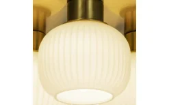 Messina Plafond 28cm Matt Mässing/Opal IP44