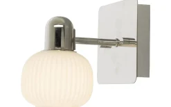 Messina Vägglampa Krom/Vit IP44
