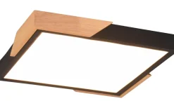 Meta Plafond LED matt svart/trä