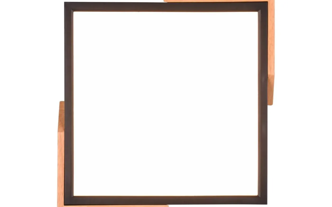 Meta Plafond LED matt svart/trä