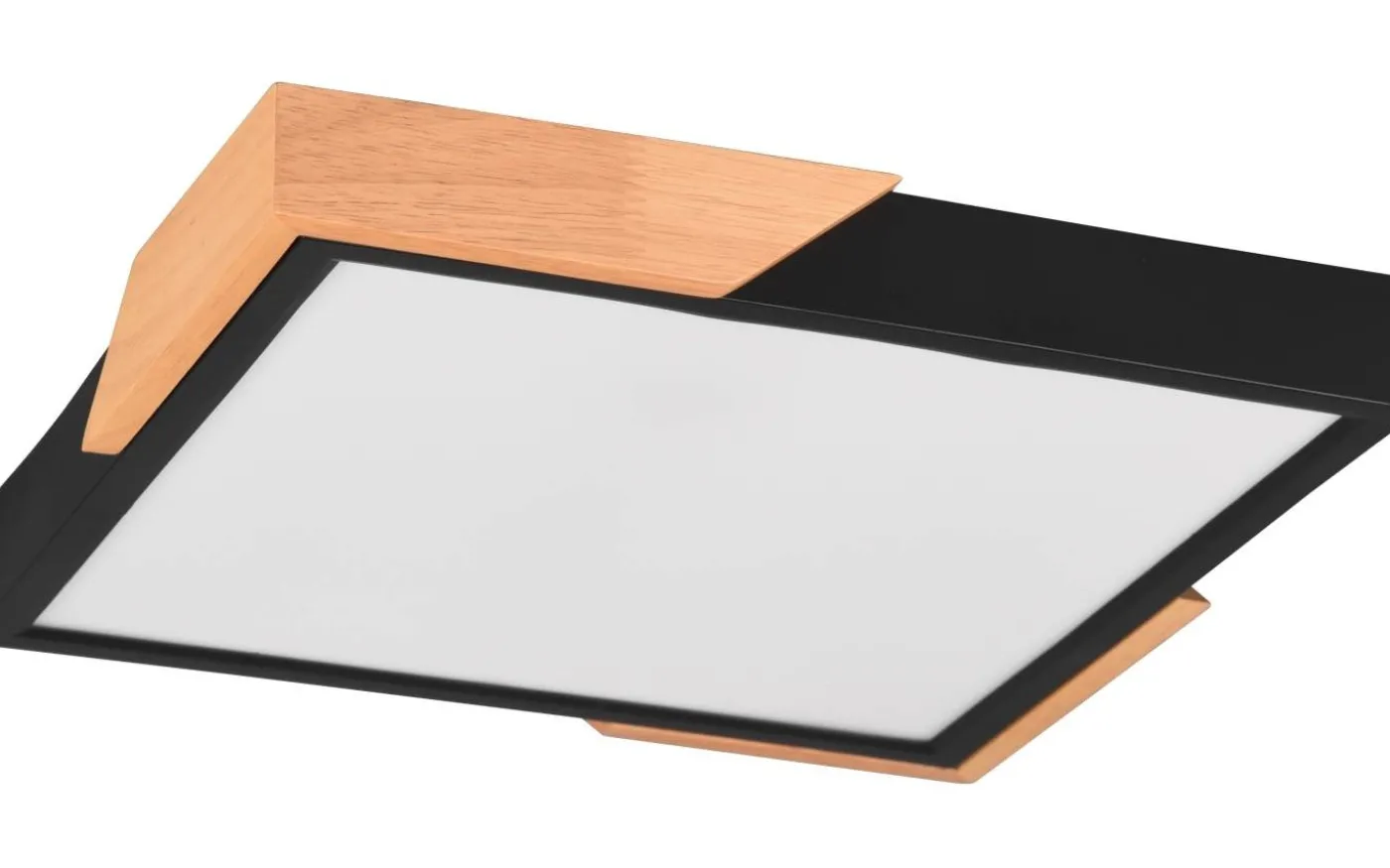 Meta Plafond LED matt svart/trä