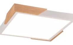 Meta Plafond LED matt vit/trä