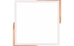 Meta Plafond LED matt vit/trä