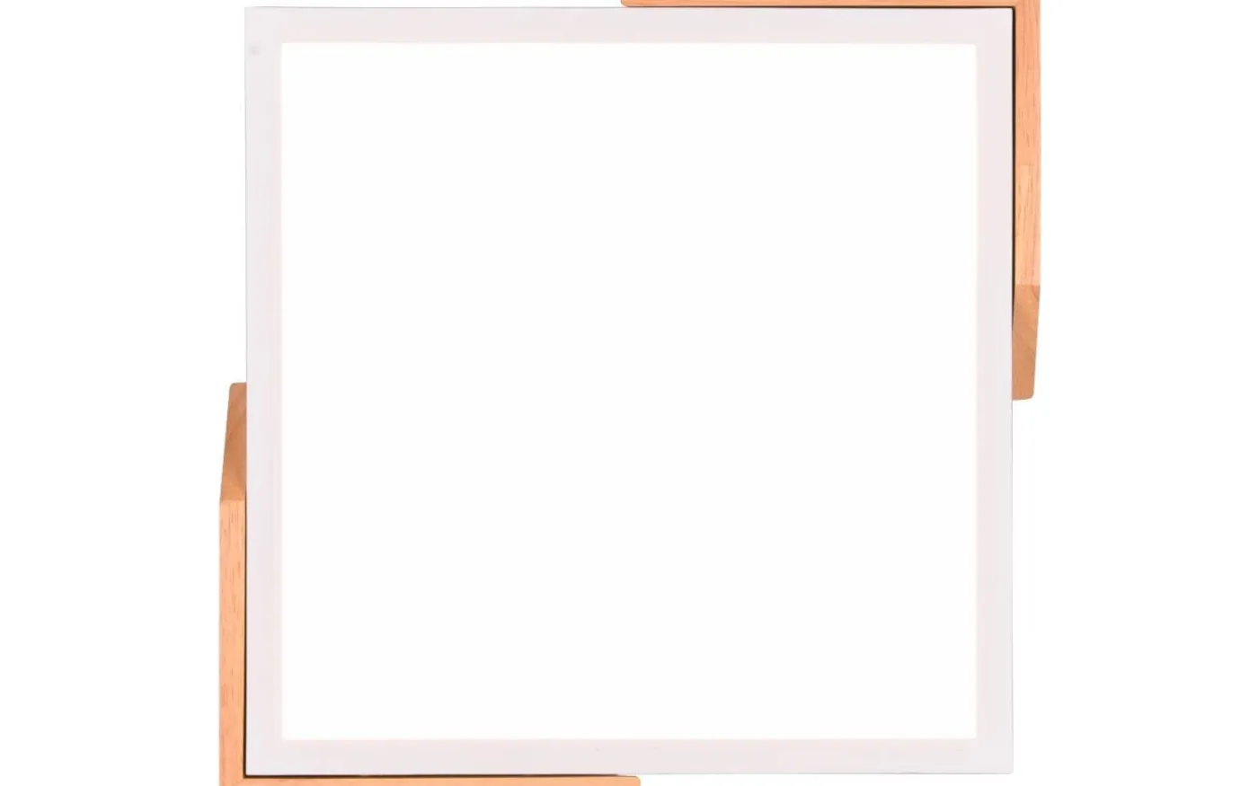 Meta Plafond LED matt vit/trä