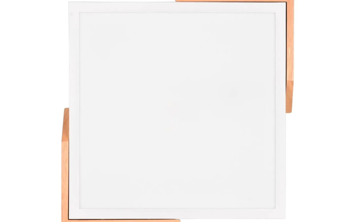 Meta Plafond LED matt vit/trä