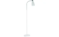 Metall Golvlampa 140cm Vit/krom
