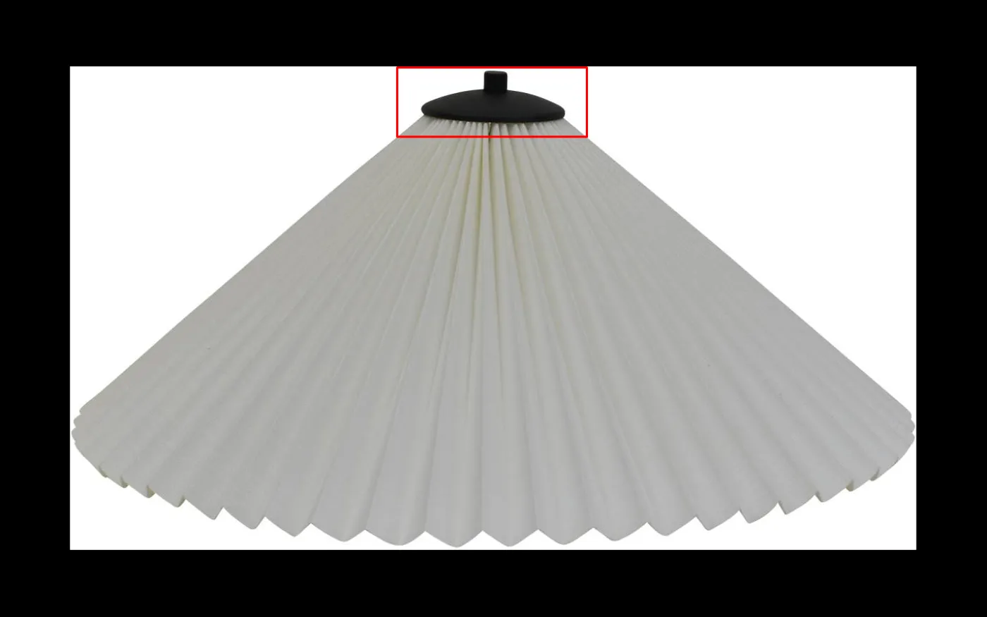 Metallbricka till Plisserad Lampskärm Ø40cm och Ø50cm Svart