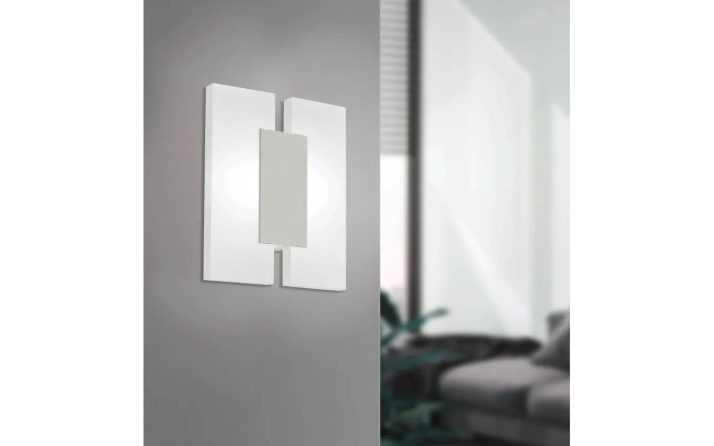 Metrass Vägglampa LED 3000K 4,5W Nickel