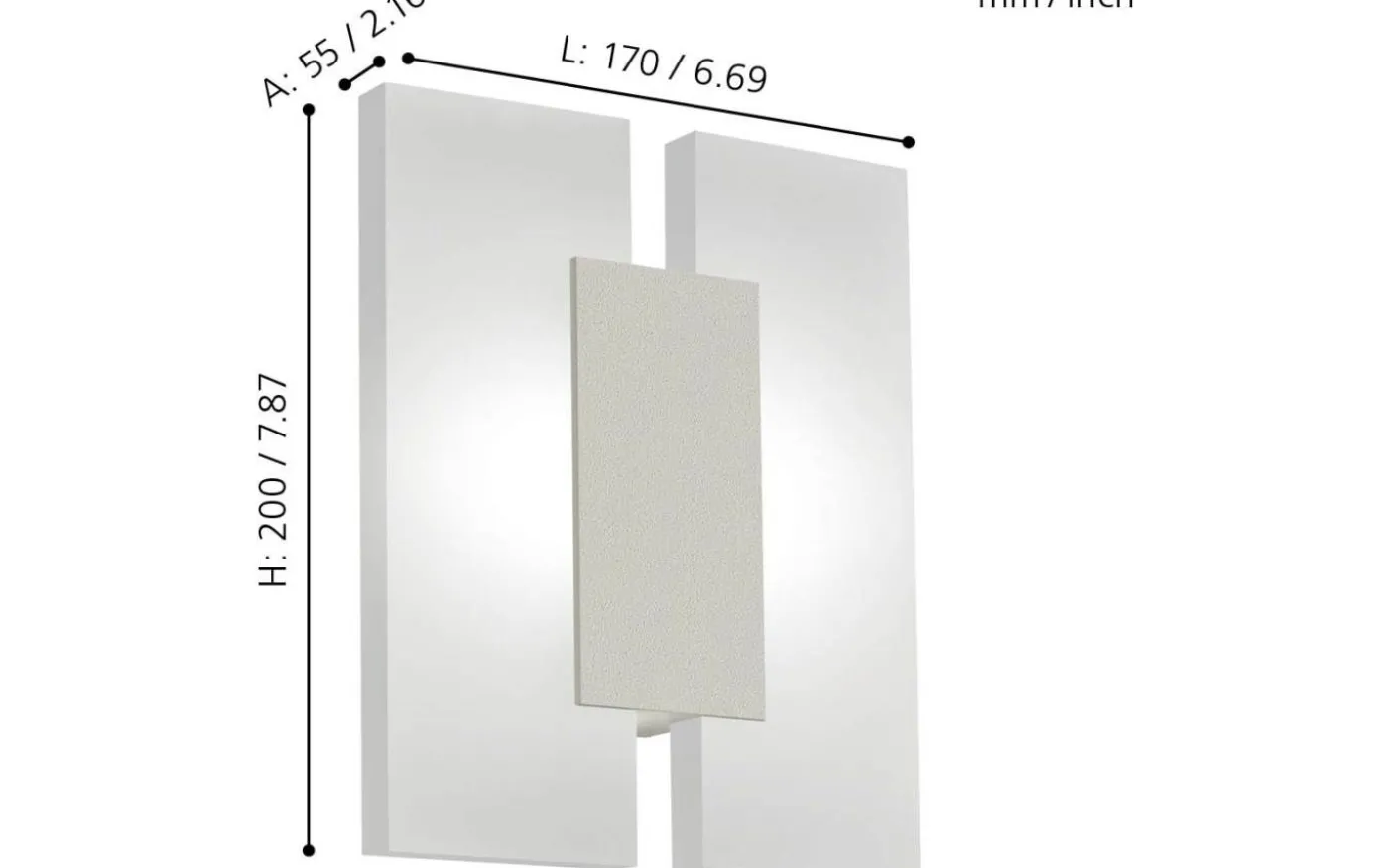 Metrass Vägglampa LED 3000K 4,5W Nickel