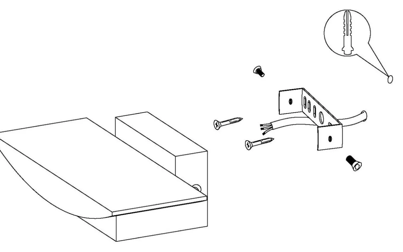 Metrass Vägglampa LED 3000K 5,6W Nickel