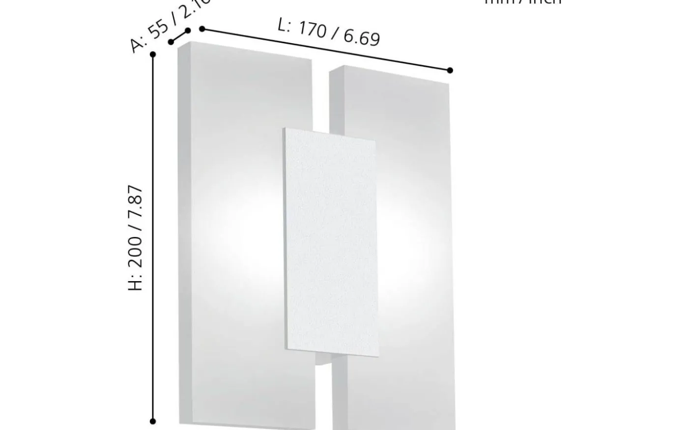 Metrass Vägglampa LED 3000K 4,5W Vit