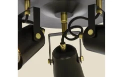 Metz Takspotlight 25cm 3L Svart/Matt Mässing