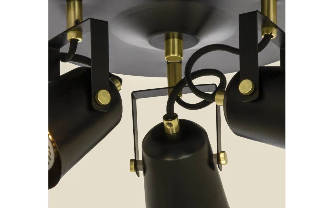 Metz Takspotlight 25cm 3L Svart/Matt Mässing