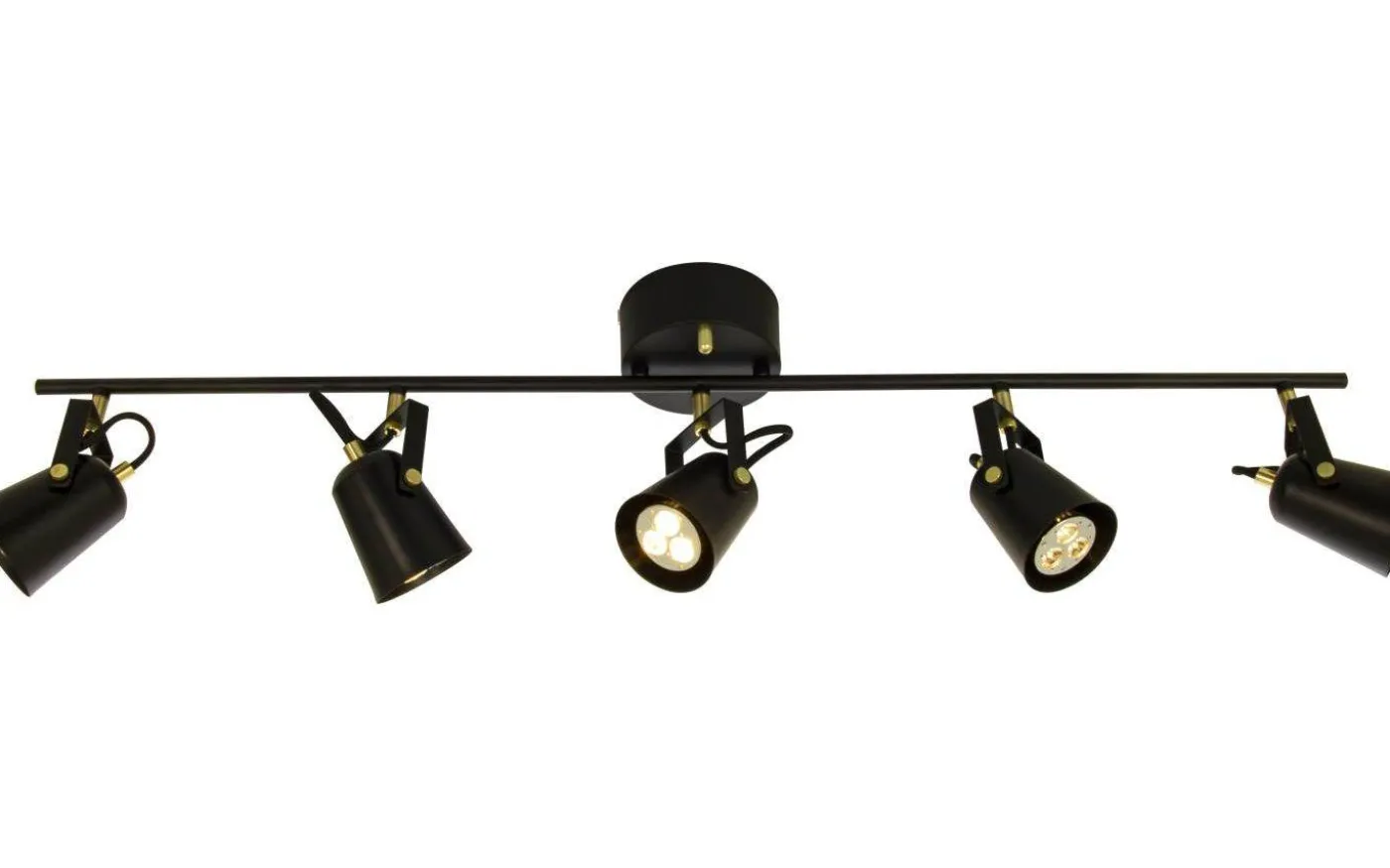 Metz Takspotlight 99cm 5L Svart/Matt Mässing