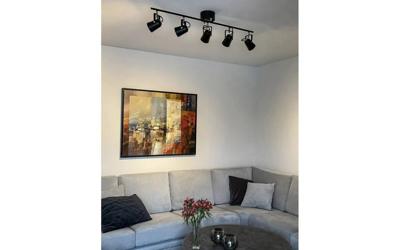 Metz Takspotlight 99cm 5L Svart/Matt Mässing