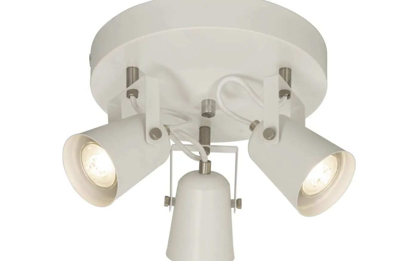 Metz Takspotlight 25cm 3L Vit/Stål