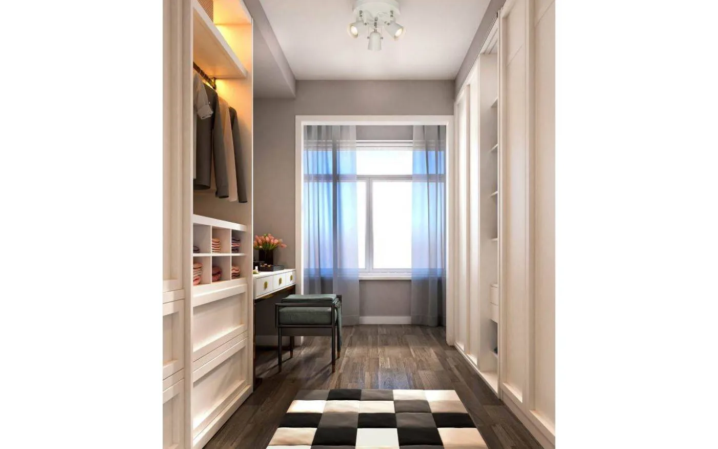 Metz Takspotlight 25cm 3L Vit/Stål