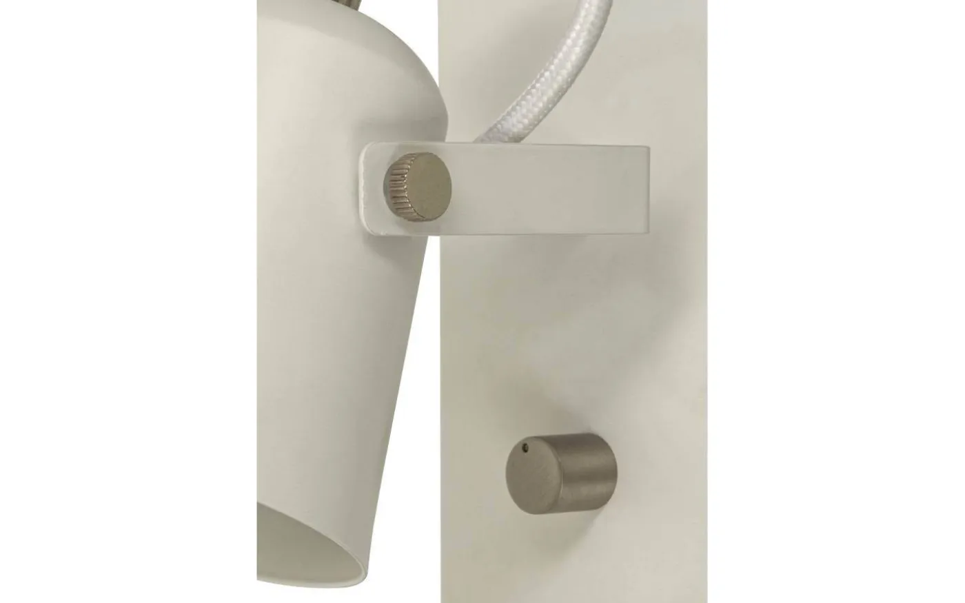 Metz Vägglampa Vit/Stål