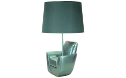 Midcentury Bordslampa 43cm Turkos