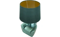 Midcentury Bordslampa 43cm Turkos