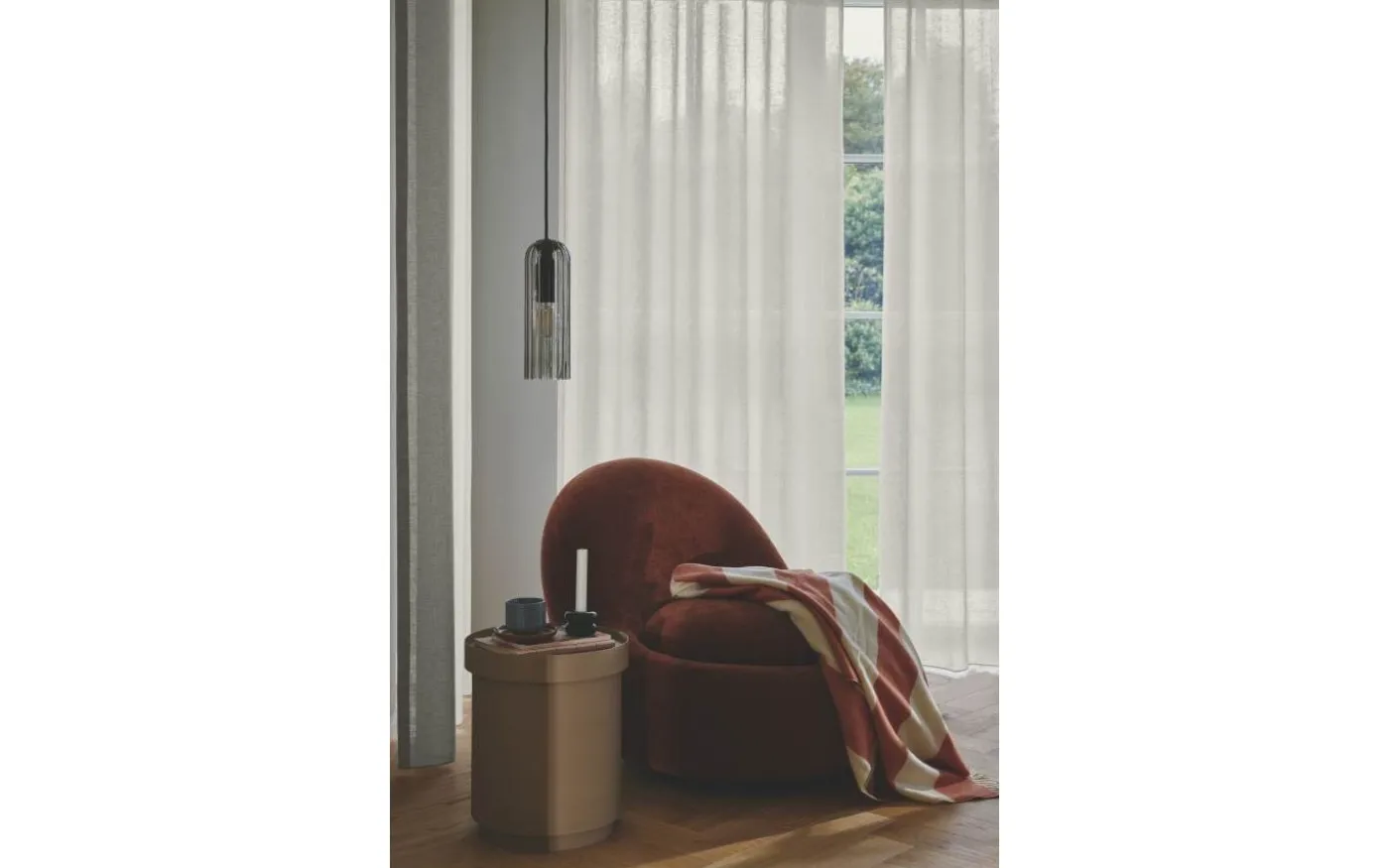 Miella Fönsterlampa 10cm Rökfärgad