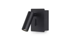 Mig Vägglampa LED 3W 3000K Svart