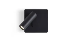 Mig Vägglampa LED 3W 3000K Svart