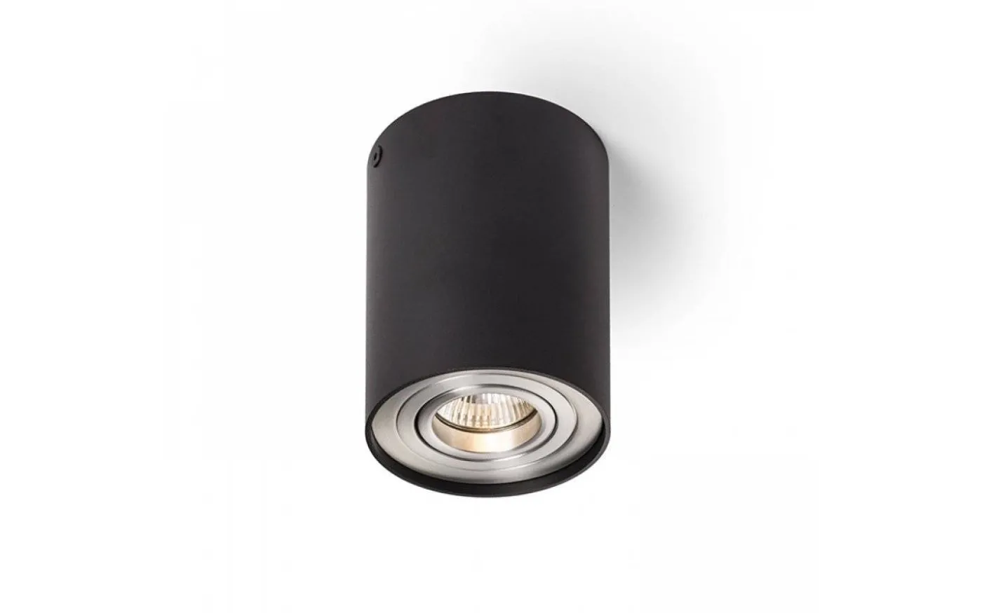 Milano I Takspotlight 9,5cm Svart/Aluminium